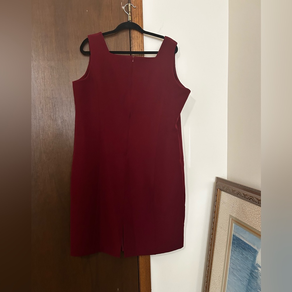 Jessica London Rich Red Sleeveless Mini Dress